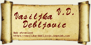 Vasiljka Debljović vizit kartica